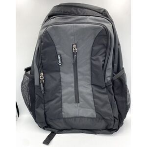 Orben Vertical Zipper Laptop Backpack‎ School Bag Grey Black